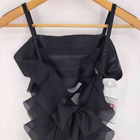 ミー イッセイミヤケ me ISSEY MIYAKE ティアード チュール メッシュトップス レディース