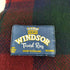 WINDSOR イングランド製 ウール チェック フリンジマフラー メンズ