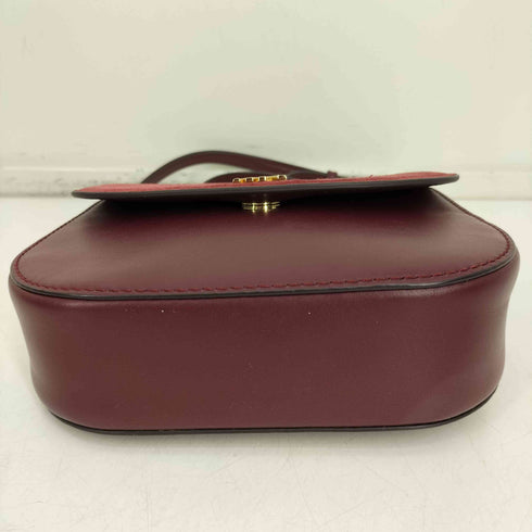 マイケルコース Michael Kors Mott Leather and Suede Saddle Bag モットレザー スウェード サドル バッグ ショルダー バッグ レディース