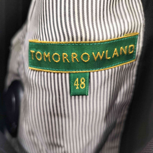 トゥモローランド TOMORROWLAND Silk Four Seasons ウール シルク ストライプ 2Bテーラードジャケット パンツ セットアップ メンズ