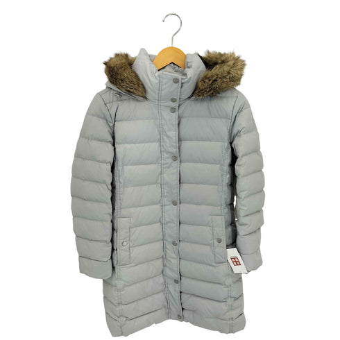 トミーヒルフィガー TOMMY HILFIGER フェイクファー フーデッド ダウンコート レディース M