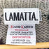 LAMATTA 総柄 編み込み クルーネックハンドニット メンズ M