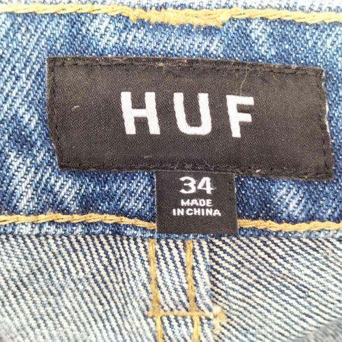 ハフ HUF CLASSIC H DOUBLE KNEE DENIM SHORT メンズ 34