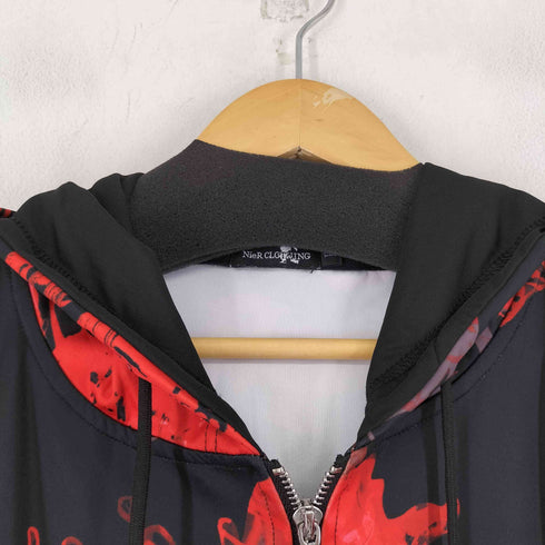 ニーアクロージング NIER CLOTHING 総柄 S/S ジップアップパーカー メンズ FREE