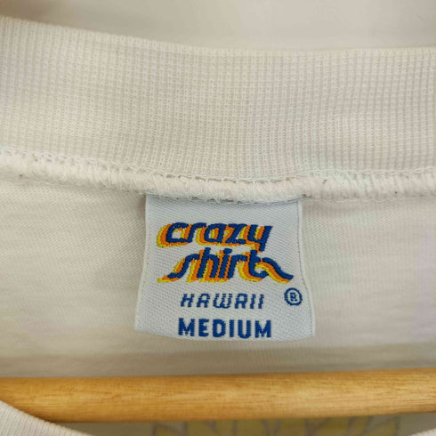 クレイジーシャツ CRAZY SHIRTS 90S USA製 クリバンキャット キャラクター プリント 半袖 Tシャツ シングルステッチ メンズ JPN:M