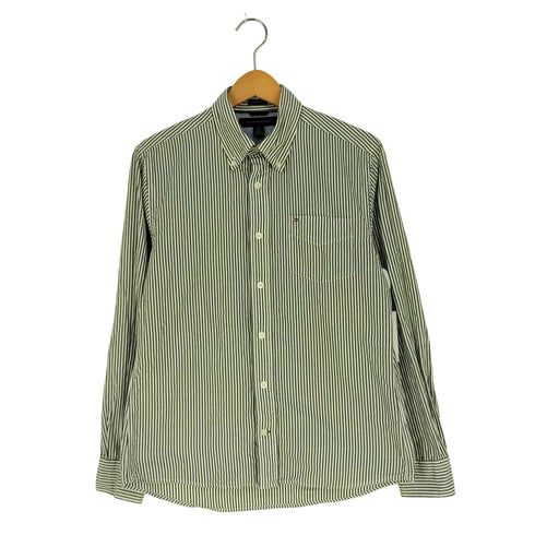 トミーヒルフィガー TOMMY HILFIGER CUSTOM FIT ストライプオックスフォードシャツ メンズ import:S