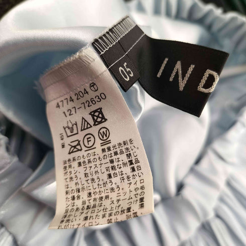 インディヴィ INDIVI 洗える ウエストゴム シャイニープリーツスカート レディース 05