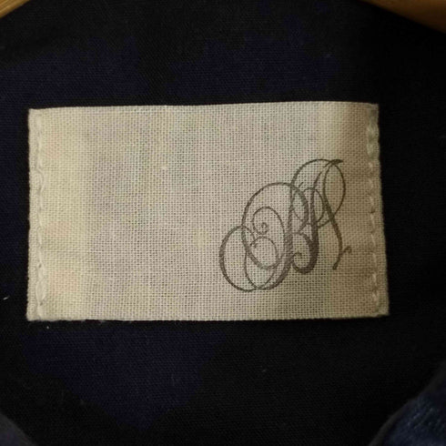 ビアズリー BEARDSLEY 襟花刺繍 コットンシャツワンピース レディース FREE