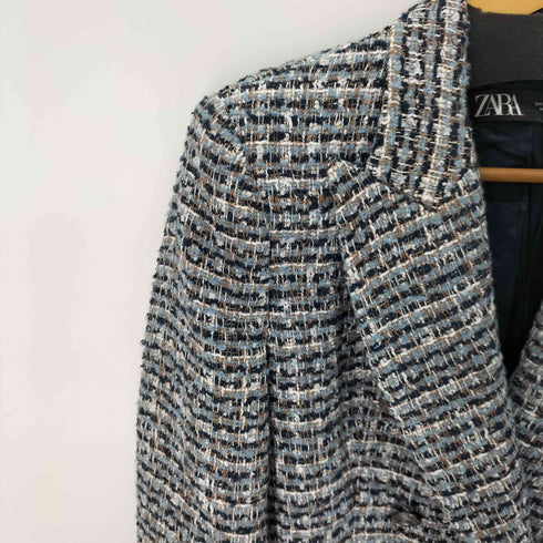 ザラ ZARA テクスチャー素材ダブルブレストブレザー レディース import:S