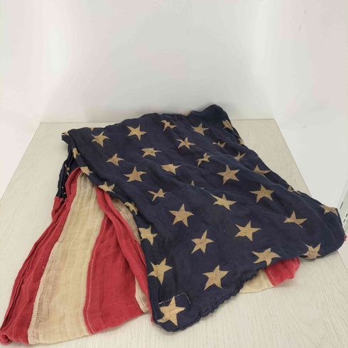 デニムアンドサプライ ラルフローレン DENIM & SUPPLY RALPH LAUREN リネン混 星条旗柄スカーフ メンズ ONE SIZE