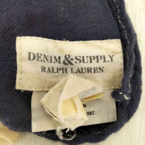 デニムアンドサプライ ラルフローレン DENIM & SUPPLY RALPH LAUREN リネン混 星条旗柄スカーフ メンズ ONE SIZE