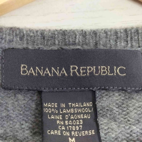 バナナリパブリック BANANA REPUBLIC 00S インサイドアウト ラムウール ニット セーター メンズ import:M