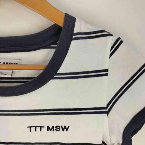 ティーモダンストリートウエア TTT_MSW 24SS Trim border tee レディース JPN:XS