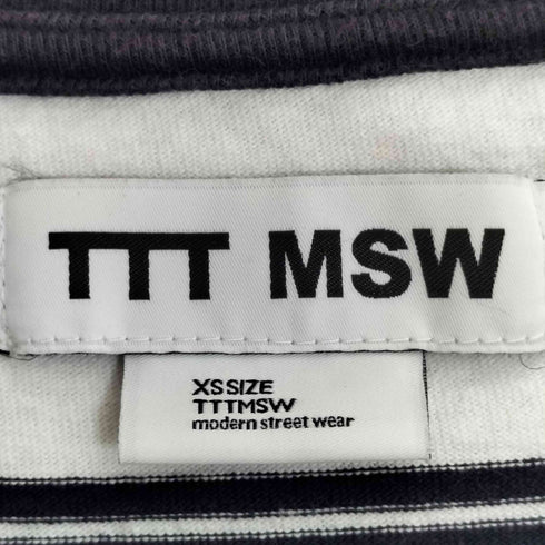 ティーモダンストリートウエア TTT_MSW 24SS Trim border tee レディース JPN:XS