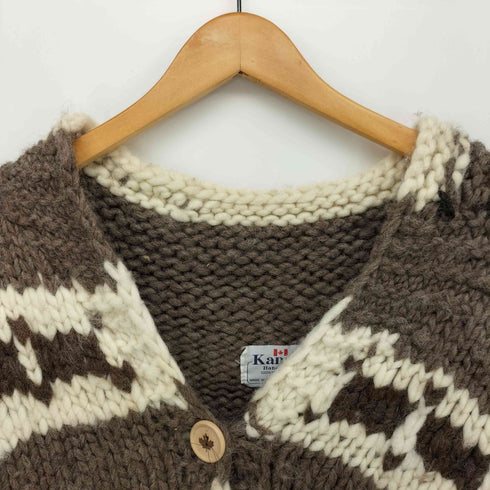 カナタ Kanata Hand Knit ハンドニット ショールカラー カウチンニット カーディガン メンズ