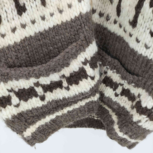 カナタ Kanata Hand Knit ハンドニット ショールカラー カウチンニット カーディガン メンズ