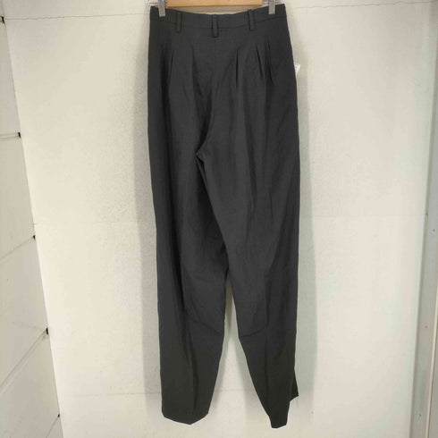 ヨウジヤマモトプールオム Yohji Yamamoto POUR HOMME 80~90S 丸文字タグ ウールギャバ 両面3タックワイドスラックス ピエロパンツ メンズ S
