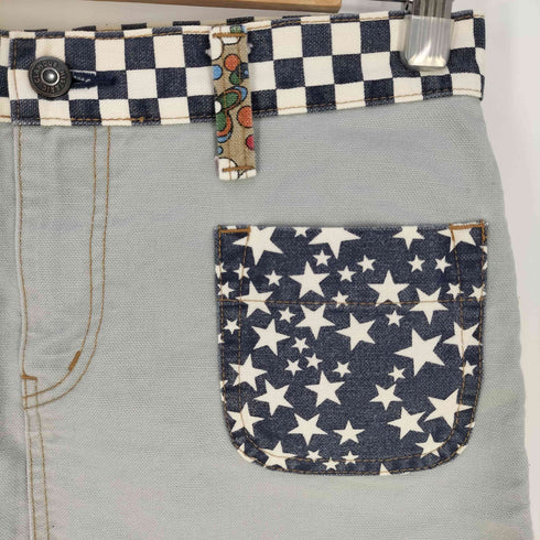ヒステリックグラマー HYSTERIC GLAMOUR Y2K 星 チェッカー 花 パッチワーク デニムスカート レディース JPN:S