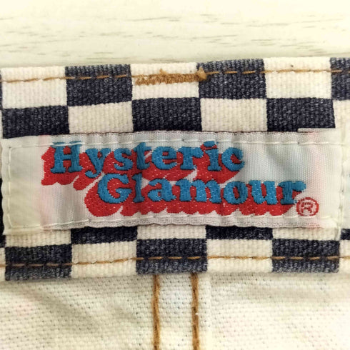 ヒステリックグラマー HYSTERIC GLAMOUR Y2K 星 チェッカー 花 パッチワーク デニムスカート レディース JPN:S