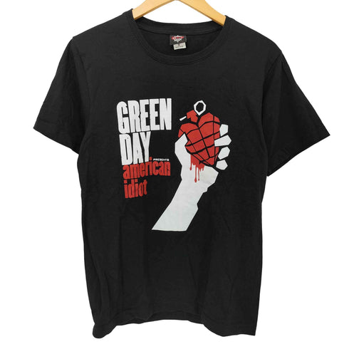 AMERICAN IDIOT ポップパンク オルタナティブロック アートワーク プリント S/S Tシャツ メンズ import:M