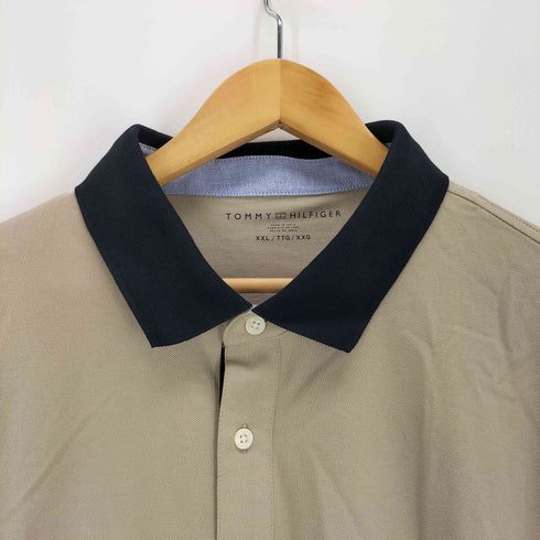 トミーヒルフィガー TOMMY HILFIGER regular fit under collar logo polo メンズ import:XXL