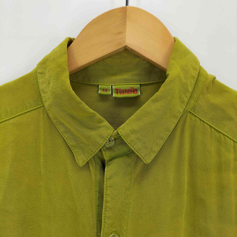 Tianello USA製 L/Sレーヨンシャツ メンズ JPN:M