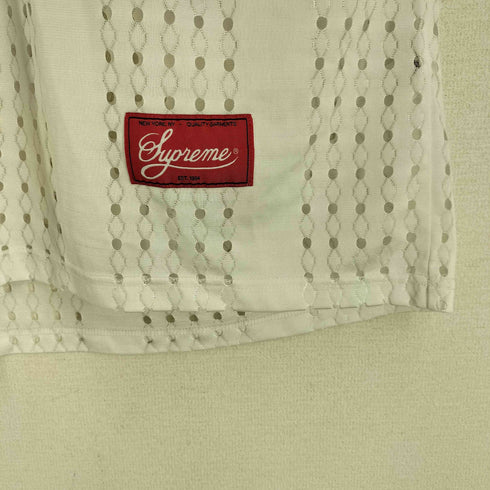 シュプリーム Supreme 22SS PERFORATED STRIPE WARM UP TOP メンズ import:XXL