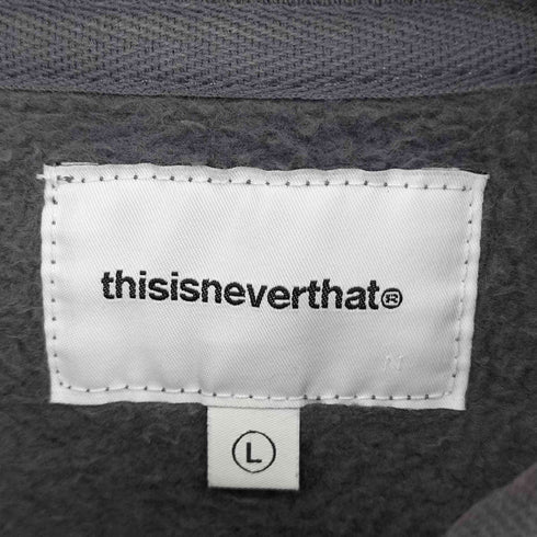 ディスイズネバーザット thisisneverthat Half Zip Polo Sweatshirt メンズ import:L