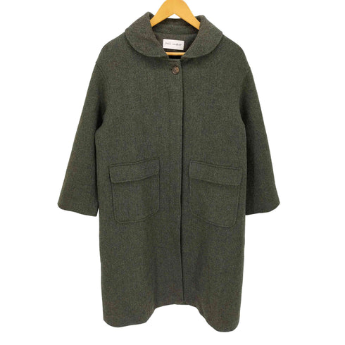 FALL-IN&CO. リネン100 メランジ ヘリンボーン ハンドメイドコート レディース