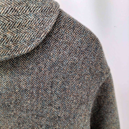 FALL-IN&CO. リネン100 メランジ ヘリンボーン ハンドメイドコート レディース