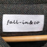 FALL-IN&CO. リネン100 メランジ ヘリンボーン ハンドメイドコート レディース