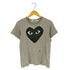 プレイコムデギャルソン PLAY COMME des GARCONS ビッグ ハート プリント クルーネック Tシャツ レディース JPN:L
