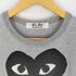プレイコムデギャルソン PLAY COMME des GARCONS ビッグ ハート プリント クルーネック Tシャツ レディース JPN:L