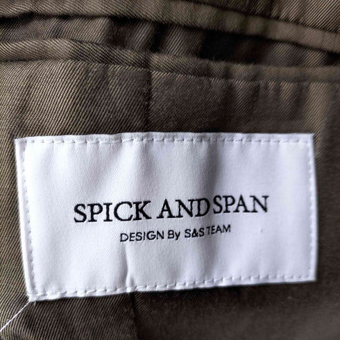 スピックアンドスパン Spick and Span 羽織りテーラードジャケット レディース JPN:36