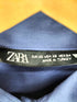 ザラ ZARA オーバーサイズギャバジンシャツ レディース import:XS