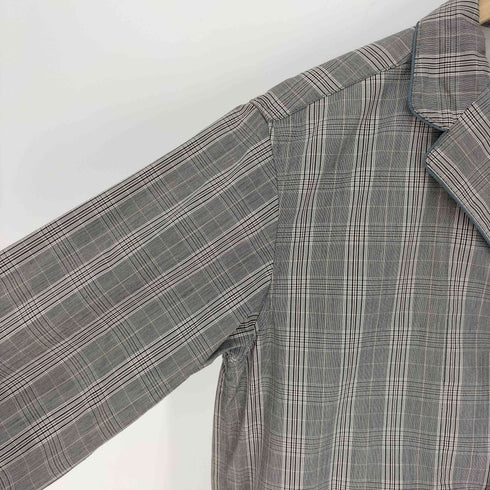 スティーブンアラン Steven Alan タータンチェック パイピング シャツ ジャケット セットアップ レディース S