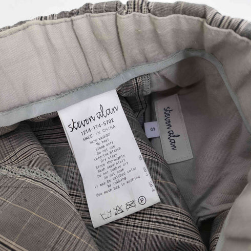 スティーブンアラン Steven Alan タータンチェック パイピング シャツ ジャケット セットアップ レディース S