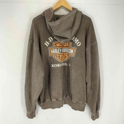 ハーレーダビッドソン HARLEY-DAVIDSON ARCHIVEボディ 両面プリント プルオーバーパーカー メンズ