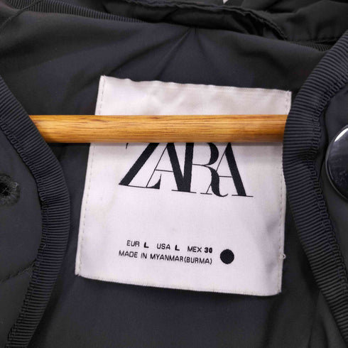 ザラ ZARA キルティング中綿コート レディース L