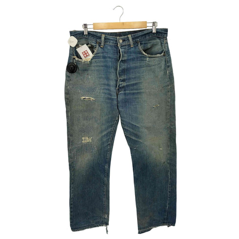 リーバイス Levis 70s 501 66後期 ボタン裏6 赤耳 スモールe 均等V バックポケットシングル ボタンフライデニムパンツ メンズ