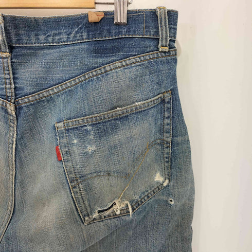 リーバイス Levis 70s 501 66後期 ボタン裏6 赤耳 スモールe 均等V バックポケットシングル ボタンフライデニムパンツ メンズ