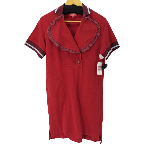 ヴィヴィアンウエストウッドレッドレーベル Vivienne Westwood RED LABEL ラブフリルポロワンピ レディース import:M