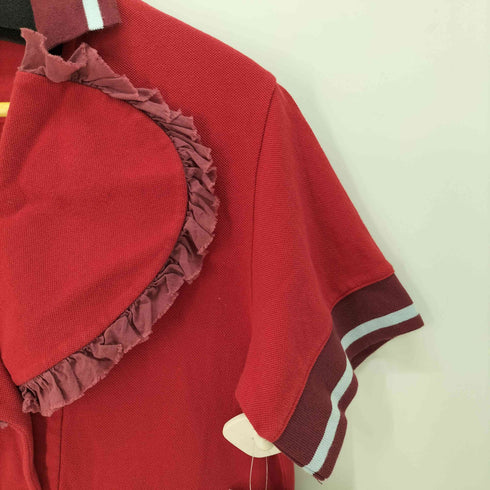 ヴィヴィアンウエストウッドレッドレーベル Vivienne Westwood RED LABEL ラブフリルポロワンピ レディース import:M