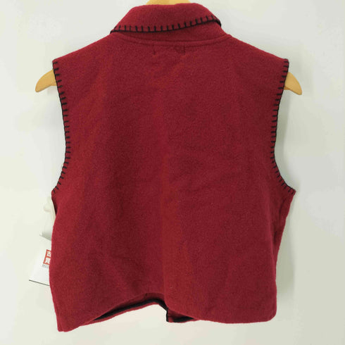 ウールリッチ WOOLRICH アニマル刺繍 チロリアン ニットベスト レディース import:L