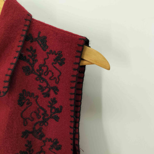 ウールリッチ WOOLRICH アニマル刺繍 チロリアン ニットベスト レディース import:L