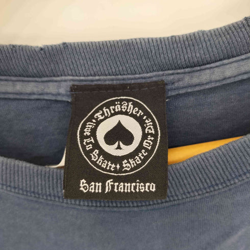 スラッシャー THRASHER ファイヤーロゴ クルーネック半袖Tシャツ カットソー メンズ L