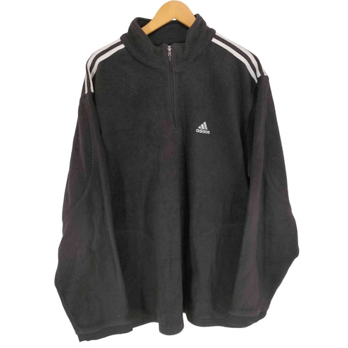 アディダス adidas パフォーマンスロゴ刺繍 フリース ハーフジップジャケット メンズ 4XL