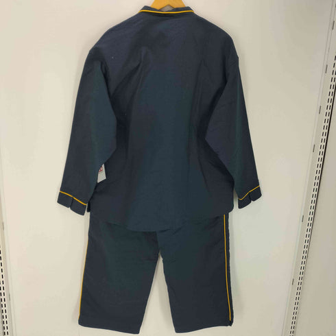 THE MOTT HOUSE TOKYO june pajama set navy quilting with yellow piping パジャマ セットアップ メンズ L