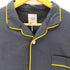THE MOTT HOUSE TOKYO june pajama set navy quilting with yellow piping パジャマ セットアップ メンズ L