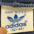 アディダス adidas 80S USA製 OLD トレフォイルロゴ 3ストライプ サイドライン ジップ フーディー パーカー メンズ import:L